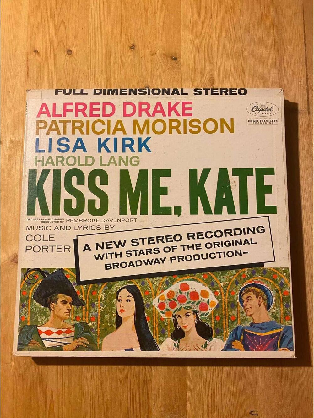 Alfred Drake, Patricia Morison, Lisa Kirk, Harold Lang – Kiss Me, Kate VG+ AB29